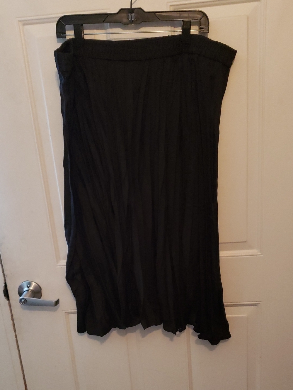Time and Tru Black Pleated Maxi Skirt